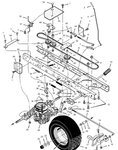 Part Location Diagram of 092121E701 Murray Pedal Assembly, Hydro
